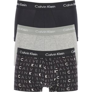 Calvin Klein - Boxershorts - Zwart/Grijs Heather - Katoen - 3-Pack