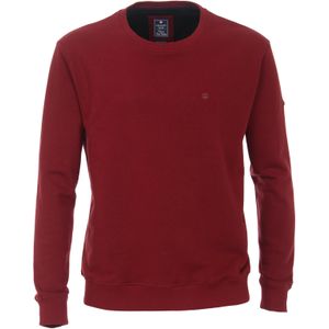 Redmond heren sweatshirt katoenmengsel, O-hals, rood (middeldik)
