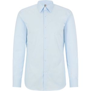 BOSS Hays slim fit overhemd, popeline, blauw 37