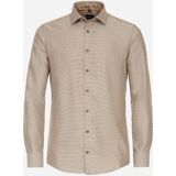 VENTI - Overhemd - Geel - Modern Fit - Mouwlengte 72 cm - Strijkvrij