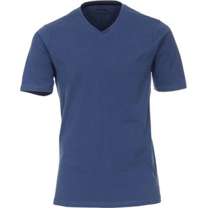 Redmond regular fit T-shirt, korte mouw V-hals, blauw -  Maat: XXL