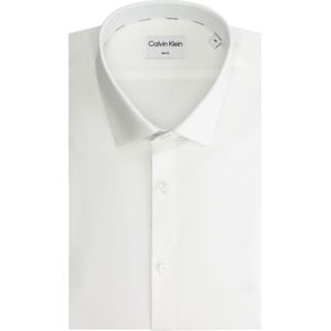 Calvin Klein slim fit overhemd, Contrast Collar Print Slim Shirt, wit dessin 45