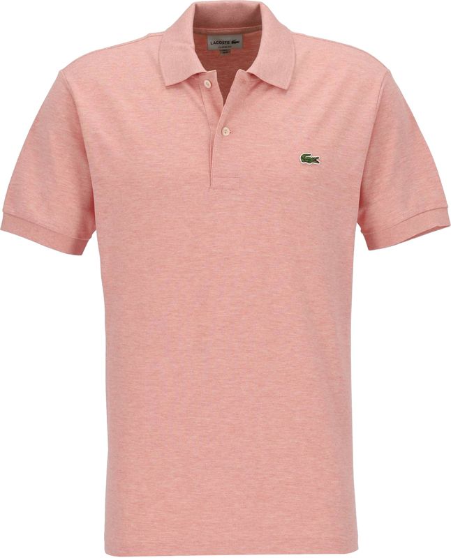 Heren Lacoste Klassiek Fit L.12.12 Marl Poloshirt in Roze