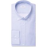 Seidensticker Overhemd lichtblauw, Bedrukt