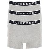 SCHIESSER 95/5 shorts (3-pack), grijs -  Maat: S