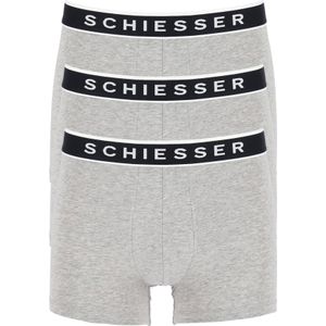SCHIESSER 95/5 shorts (3-pack), grijs -  Maat: S