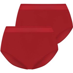 RJ Bodywear RJ dames Allure dames maxi slip (2-pack), donkerrood