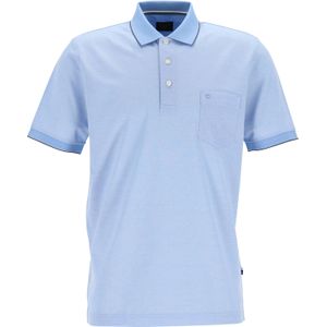 OLYMP Polo Casual, modern fit polo, lichtblauw -  Maat: L