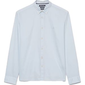 Marc O'Polo relaxed fit heren overhemd, structuur, lichtblauw