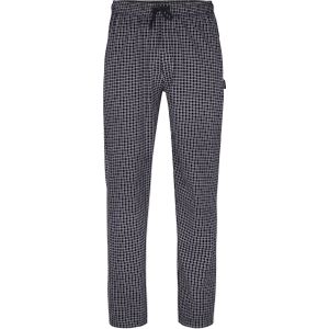 BUGATTI heren pyjama- of loungebroek, middenblauw geruit -  Maat: XL