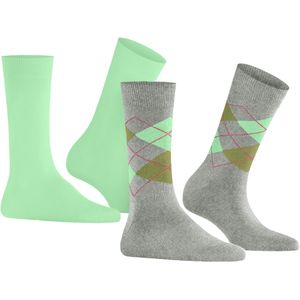 Burlington Everyday Mix 2-Pack damessokken, blauw (arctic mel.)