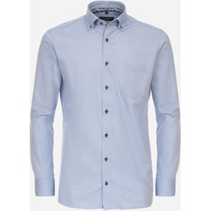 CASA MODA modern fit overhemd, dobby, blauw 48