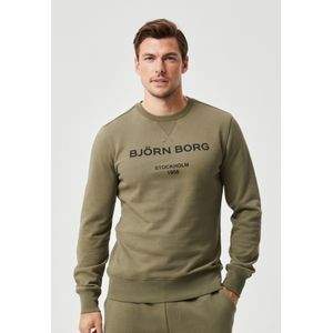 Bjorn Borg - Logo Crew - Sweater - Olijfgroen