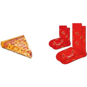 Happy Socks - Pizza Socks Gift Set - Unisex Sokken - 2-pack - Cadeauverpakking
