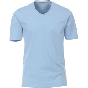 Redmond regular fit T-shirt, korte mouw V-hals, blauw -  Maat: 5XL