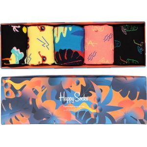 Happy Socks Tropical Night Socks Gift Set (5-pack), tropische nachten met kleur - Unisex - Maat: 36-40
