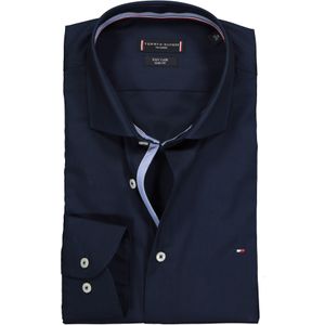 Tommy Hilfiger Classic slim fit overhemd, donkerblauw (contrast)