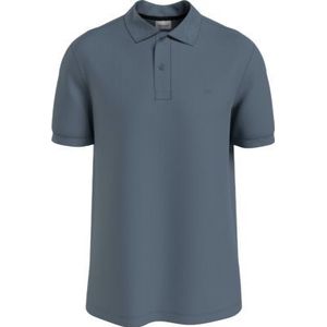 Calvin Klein Smooth Cotton Slim Polo, grijs -  Maat: L