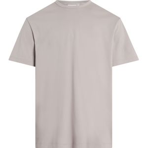 Calvin Klein Silk Touch Mercerized T-shirt, heren T-shirt korte mouw O-hals, grijs -  Maat: L