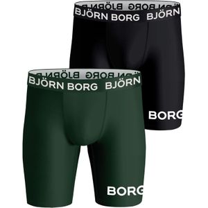 Bjorn Borg Performance boxers, microfiber heren boxers lange pijpen (2-pack), multicolor -  Maat: XXL