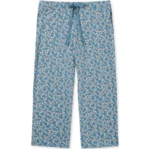 SCHIESSER Mix+Relax nachtkleding dames, dames 3/4-broek bloemen blauw-grijs