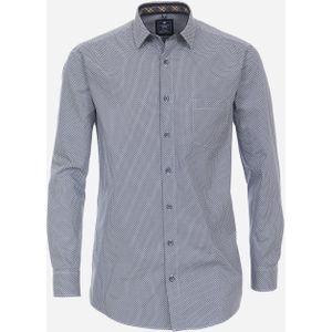 3 voor 99 | Redmond comfort fit overhemd, popeline, blauw dessin 45/46