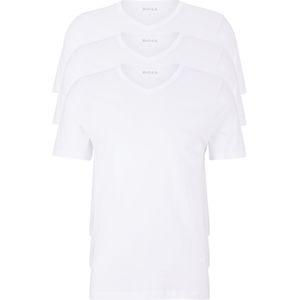 HUGO BOSS Classic T-shirts regular fit (3-pack), heren T-shirts V-hals, wit -  Maat: XL