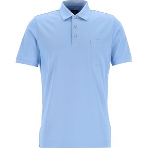 OLYMP Polo Casual, modern fit polo, active dry, lichtblauw