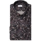 Seidensticker slim fit overhemd, popeline, grijs dessin