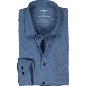 OLYMP 24/7 modern fit overhemd, mouwlengte 7, tricot, lichtblauw 41