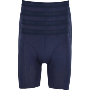 TEN CATE Basics men bamboo viscose long shorts (4-pack), heren boxers lange pijpen, blauw -  Maat: L