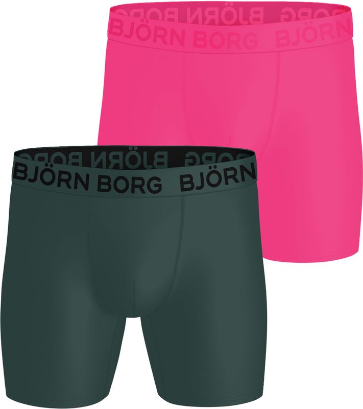 Björn Borg - Sports Microfiber Boxer - Zwart - Gerecycled Polyester - 2-Pack