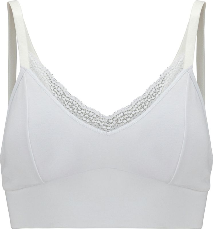 FALKE dames bustier Daily Lace, bralette, wit (white)
