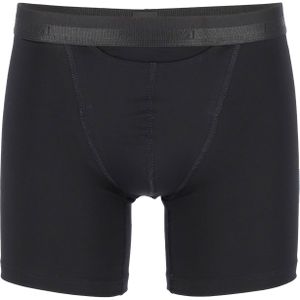 HOM HO1 long boxer briefs (1-pack), heren boxer lang met horizontale gulp, zwart -  Maat: L