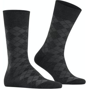 Burlington Leyton herensokken, grijs (anthra.mel)