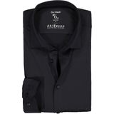 OLYMP No. Six 24/Seven super slim fit overhemd, zwart tricot 44