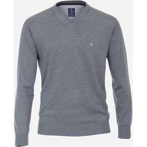 Redmond heren trui katoen, V-hals, blauw (middeldik)