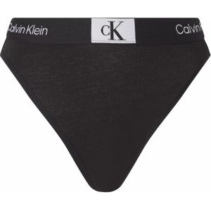 Calvin Klein dames high waist Brazilian (1-pack), Brazilian slip met hoge taille, zwart