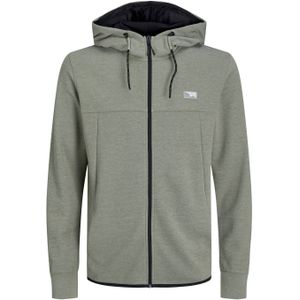 JACK & JONES - Air - Sweatvest - Saliegroen Melange - Met Capuchon