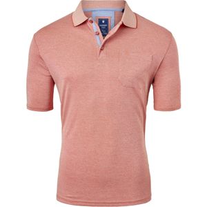 Redmond regular fit poloshirt, oranje melange -  Maat: 4XL