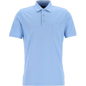 OLYMP Polo Casual, modern fit polo, active dry, lichtblauw -  Maat: 4XL