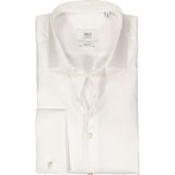 ETERNA - Slim Fit - Overhemd - Ecru - Twill met Dubbele Manchet