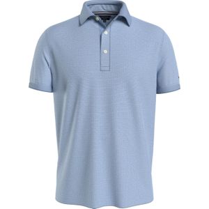 Tommy Hilfiger Dc Oxford Modal Regular Polo, heren poloshirt, blauw -  Maat: L