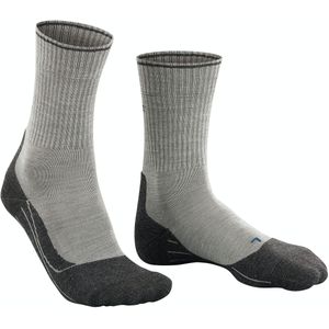 FALKE TK2 Explore Wool Silk dames trekking sokken, grijs (light grey) -  Maat: 41-42
