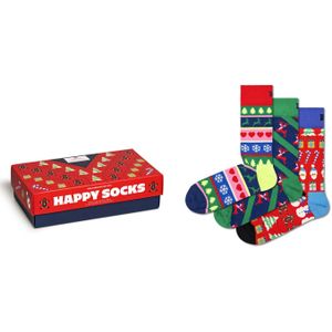 Happy Socks X-Mas Sweater Socks Gift Set (3-pack), unisex sokken in cadeauverpakking - Unisex - Maat: 41-46