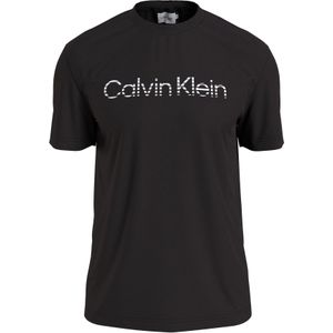 Calvin Klein Degrade Logo T-shirt, heren T-shirt korte mouw O-hals, zwart - Maat: S