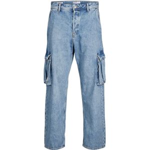 JACK & JONES Alex Cargo loose fit, heren jeans, denimblauw