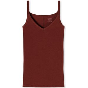 SCHIESSER Personal Fit singlet (1-pack), dames spaghettitop terracotta -  Maat: S