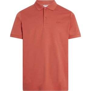 Calvin Klein Smooth Cotton Slim Polo, heren poloshirt, rood -  Maat: M