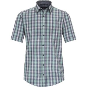 CASA MODA - Casual Fit Overhemd - Korte Mouwen - Seersucker - Lichtblauw